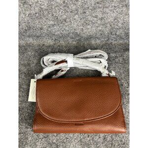 Fossil Sophia Brown Leather Wallet Crossbody Bag Organizer Womens Small RFID